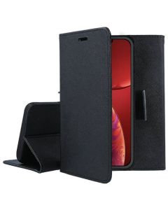 Tel1 Fancy Diary Case Θήκη Πορτοφόλι με δυνατότητα Stand Black (iPhone 13 Mini)