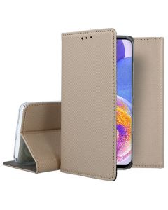 Forcell Smart Book Case με Δυνατότητα Stand Θήκη Πορτοφόλι Gold (Samsung Galaxy A23 4G / 5G)