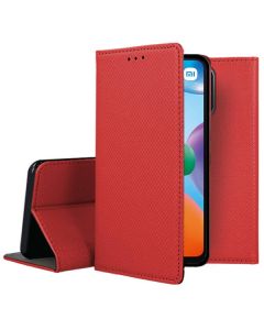 Forcell Smart Book Case με Δυνατότητα Stand Θήκη Πορτοφόλι Red (Xiaomi Redmi 10C)