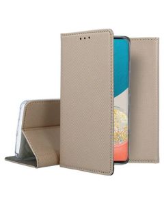 Forcell Smart Book Case με Δυνατότητα Stand Θήκη Πορτοφόλι Gold (Xiaomi 15T) - MT82592