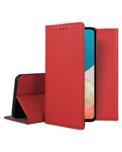 Forcell Smart Book Case με Δυνατότητα Stand Θήκη Πορτοφόλι Red (Xiaomi 15T Pro) - MT82590