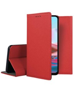 Forcell Smart Book Case με Δυνατότητα Stand Θήκη Πορτοφόλι Red (Xiaomi Redmi Note 10 / 10S / Poco M5s)