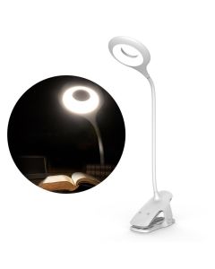 Wireless Led Reading Lamp with Clip + Micro USB Cable Φωτιστικό για Διάβασμα - White