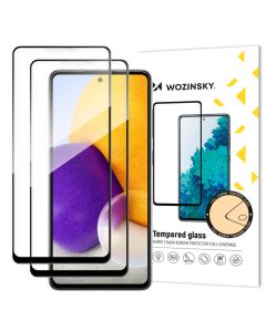 Wozinsky Full Glue Full Face Case Friendly 2Pack Black Αντιχαρακτικό Γυαλί 9H Tempered Glass (Samsung Galaxy A72 4G / 5G)