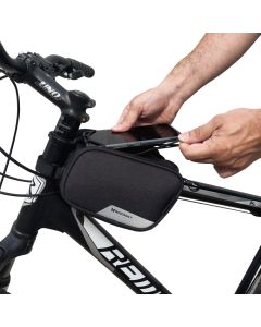 Wozinsky Bike Front Storage Bag 1.5L (WBB14BK) Τσαντάκι Ποδηλάτου με Θέση για Smartphone έως 6.5'' - Black