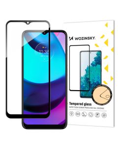 Wozinsky Full Glue Full Face Case Friendly Black Αντιχαρακτικό Γυαλί 9H Tempered Glass (Motorola Moto E20)
