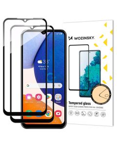 Wozinsky Full Glue Full Face Case Friendly 2Pack Black Αντιχαρακτικό Γυαλί 9H Tempered Glass (Samsung Galaxy A14 4G / 5G)