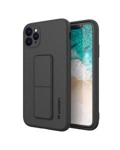 Wozinsky Kickstand Flexible Silicone Case - Θήκη Σιλικόνης με Stand Black (iPhone 11 Pro Max)