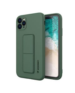 Wozinsky Kickstand Flexible Silicone Case - Θήκη Σιλικόνης με Stand Dark Green (iPhone 11 Pro Max)