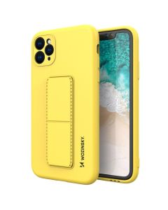 Wozinsky Kickstand Flexible Silicone Case - Θήκη Σιλικόνης με Stand Yellow (iPhone 11 Pro Max)