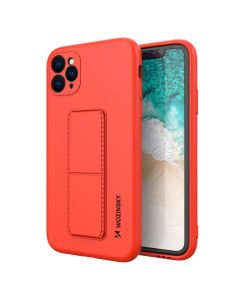 Wozinsky Kickstand Flexible Silicone Case - Θήκη Σιλικόνης με Stand Red (iPhone 11 Pro)