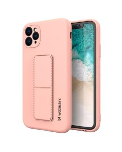 Wozinsky Kickstand Flexible Silicone Case - Θήκη Σιλικόνης με Stand Pink (iPhone 12 Pro Max)