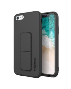Wozinsky Kickstand Flexible Silicone Case - Θήκη Σιλικόνης με Stand Black (iPhone 7 / 8 / SE 2020)