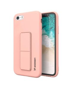 Wozinsky Kickstand Flexible Silicone Case - Θήκη Σιλικόνης με Stand Pink (iPhone 7 / 8 / SE 2020 / 2022)