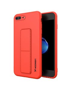 Wozinsky Kickstand Flexible Silicone Case - Θήκη Σιλικόνης με Stand Red (iPhone 7 Plus / 8 Plus)
