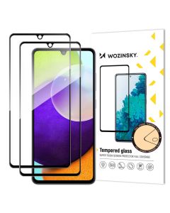 Wozinsky Full Glue Full Face Case Friendly 2Pack Black Αντιχαρακτικό Γυαλί 9H Tempered Glass (Samsung Galaxy A33 5G)