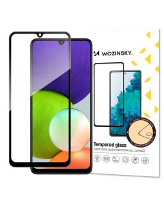 Wozinsky Full Glue Full Face Case Friendly Black Αντιχαρακτικό Γυαλί 9H Tempered Glass (Samsung Galaxy A22 4G)