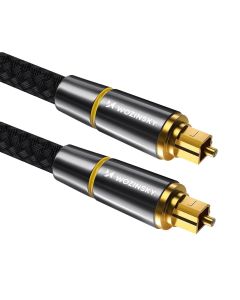 Wozinsky Toslink SPDIF Braided Audio Optical Fiber Cable (WOPT-20) Οπτικό Καλώδιο 2m Black