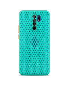 Breath Colored Buttons TPU Case Θήκη με Οπές Turquoise (Xiaomi Redmi 9)