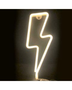 ACA 98 Neon LED Light Φωτιστικό Lightning - Θερμό Λευκό