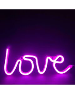 ACA 118 Neon LED Light Φωτιστικό Love - Ροζ