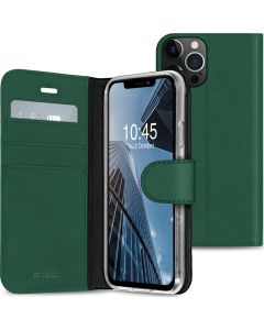 Accezz Booklet Wallet Case Θήκη Πορτοφόλι με Stand - Green (iPhone 13 Pro)