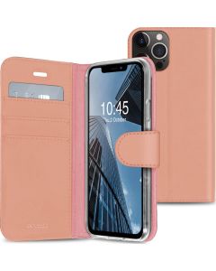 Accezz Booklet Wallet Case Θήκη Πορτοφόλι με Stand - Rose Gold (iPhone 13 Pro Max)