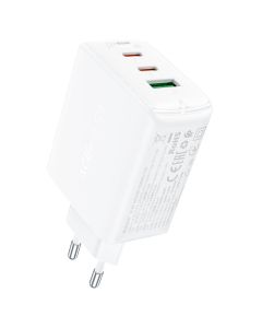Acefast A41 PWRup Wall Charger GaN 65W 2x Type-C / USB PD QC 3.0 - White