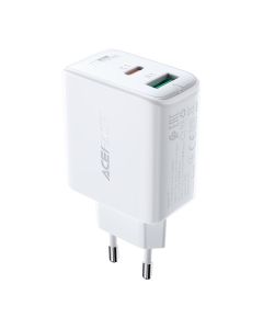 Acefast A5 GaN Wall Charger 32W Type-C PD / USB QC 3.0 - White