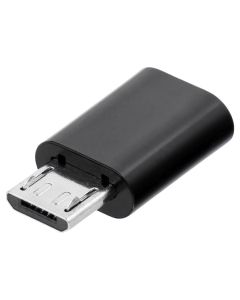 Blue Star Adapter Type C to Micro USB Αντάπτορας - Black - MT83134