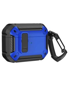 Armor Shockproof Airpods 4 Case with Carabiner Θήκη για Apple AirPods 4 - Blue