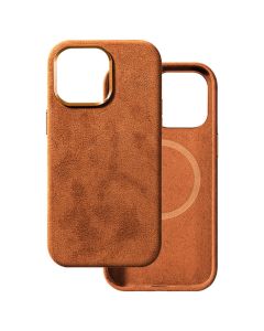 Alcane MagSafe Case Suede Θήκη Brown (iPhone 13 Pro)