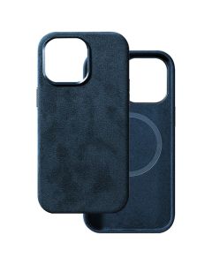 Alcane MagSafe Case Suede Θήκη Navy (iPhone 16 Plus)