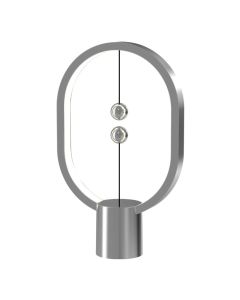 Allocacoc Heng Balance Mini Aluminum Lamp Ellipse Φωτιστικό με Διακόπτη από Μαγνήτες - Silver
