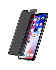 Privacy Matte 3D Full Glue Full Face Αντιχαρακτικό Γυαλί Tempered Glass Black Frame (iPhone Xs Max / 11 Pro Max)