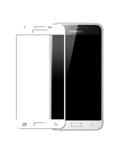 3D Full Face 9H Tempered Glass Screen Protector - Λευκό (Samsung Galaxy J3 2017)
