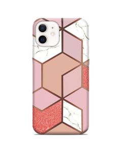 Cosmo Marble Silicone Case Θήκη Σιλικόνης Design 01 Pink (iPhone 12 Mini)