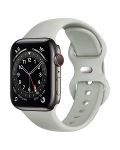 Techsuit Watchband (W031) Silicone Strap Λουράκι Apple Watch 44/45/46/49mm (4/5/6/7/8/9/10/11/SE/ULTRA 1/2/3) Gray