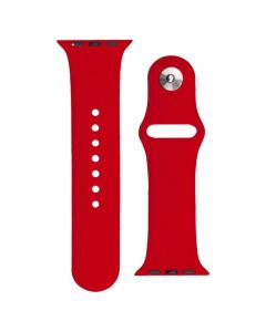 Silicone Band Clip APS Red - Λουράκι Σιλικόνης για Apple Watch 38/40/41mm (1/2/3/4/5/6/7/8/9/SE)