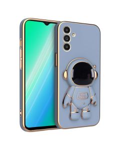 Astronaut Electro Plate Silicone Stand Case - Blue (Samsung Galaxy A35 5G)