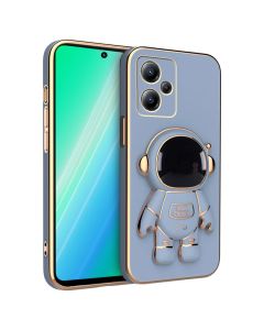 Astronaut Electro Plate Silicone Stand Case - Blue (Xiaomi Redmi Note 12 5G / Poco X5 5G)