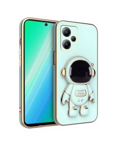 Astronaut Electro Plate Silicone Stand Case - Mint (Xiaomi Redmi Note 12 5G / Poco X5 5G)