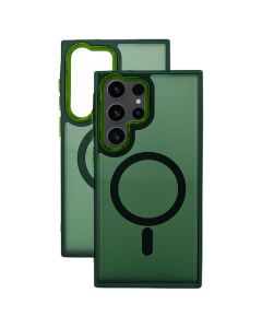 MagSafe Hybrid Case Back Cover Green (Samsung Galaxy S23 Ultra)