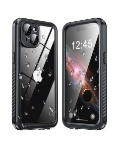 IP68 Waterproof Case - Αδιάβροχη Θήκη Black (iPhone 15)