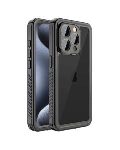 IP68 Waterproof Case - Αδιάβροχη Θήκη Black (iPhone 15 Pro Max)