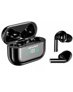 AWEI TWS T29P Bluetooth Earphone Wireless Earbuds with Charging Box - Black