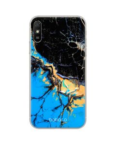 Babaco Abstract Silicone Case (BPCABS13332) Θήκη Σιλικόνης 023 Marble Black / Blue (Xiaomi Redmi 9A / 9AT)
