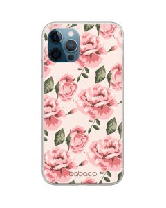 Babaco Flower Silicone Case (BPCFLOW6027) Θήκη Σιλικόνης Light Pink (iPhone 12 / 12 Pro)