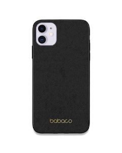 Babaco Premium PU Leather (BPCCLAS313) Σκληρή Θήκη Black / Gold (iPhone 11)