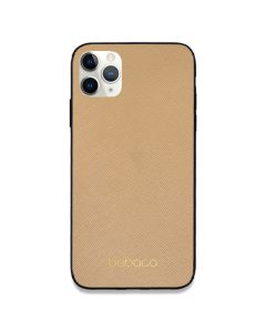 Babaco Premium PU Leather (BPCCLAS911) Σκληρή Θήκη Brown / Gold (iPhone 11 Pro Max)